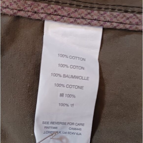 J CREW Downtown Field Jacket Green/Brown - Picture 9 of 14